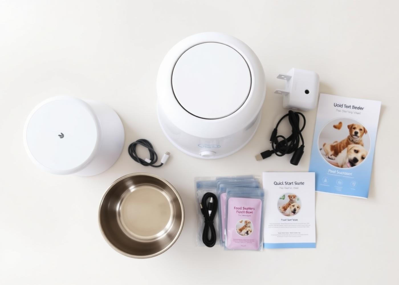 What's included with the Hyenterprise pet feeder